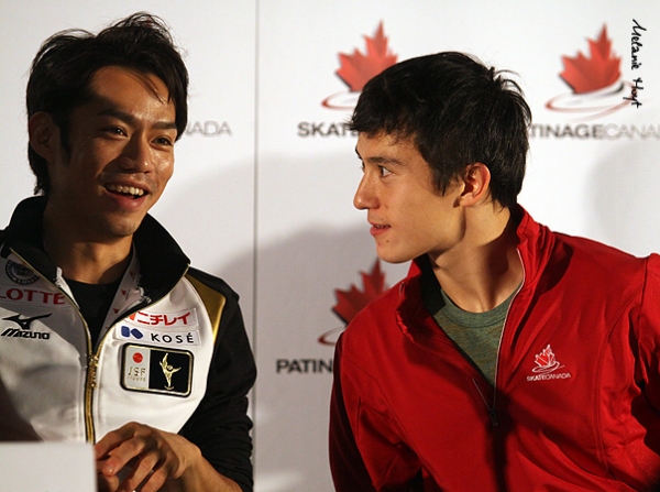 Daisuke Takahashi (JPN) and Patrick Chan (CAN)