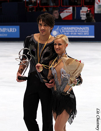 Gold Medalists Tatiana Volosozhar &amp; Maxim Trankov (RUS)