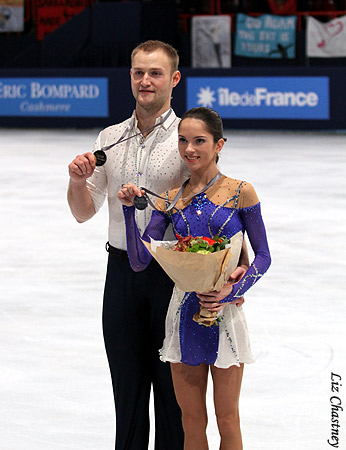 Silver Medalists Vera Bazarova &amp; Yuri Larionov (RUS)