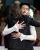 Jeremy Ten gets a hug from Shawn Sawyer