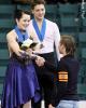 Poulin &amp; Servant receive their flowers from Shawn Sawyer