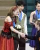 Edwards &amp; Pang receive their flowers from Shawn Sawyer