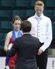 Glavine &amp; Hough receive their bronze medals from William Thompson