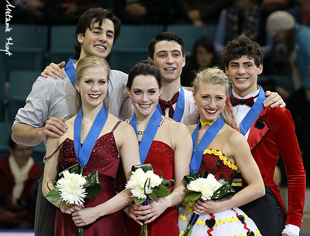 The 2012 Ice Dancing Medalists