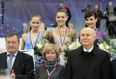 Julia Lipnitskaya, Adelina Sotnikova, Alena Lenova