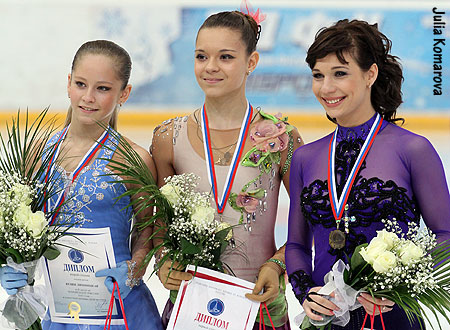 Julia Lipnitskaya, Adelina Sotnikova, Alena Lenova