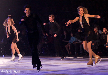 Joannie Rochette, John Kerr, Ilia Kulik, and Sinead Kerr