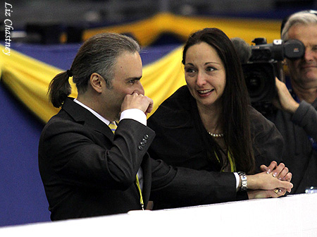 Pasquale Camerlengo and Anjelika Krylova after Péchalat &amp; Bourzat's FD