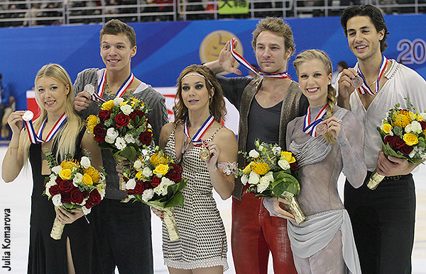 The 2012 Skate Canada ice dance medalists