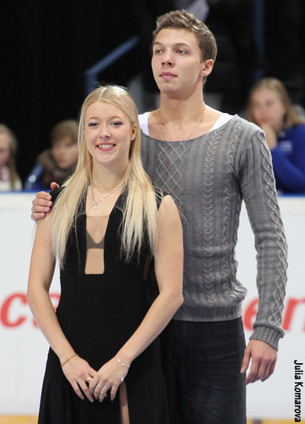 Gold Medalists Ekaterina Bobrova & Dmitri Soloviev (RUS)
