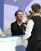 Justyna Plutowska & Peter Gerber (POL) with coaches Barbara Fusar-Poli and Igor Shpilband