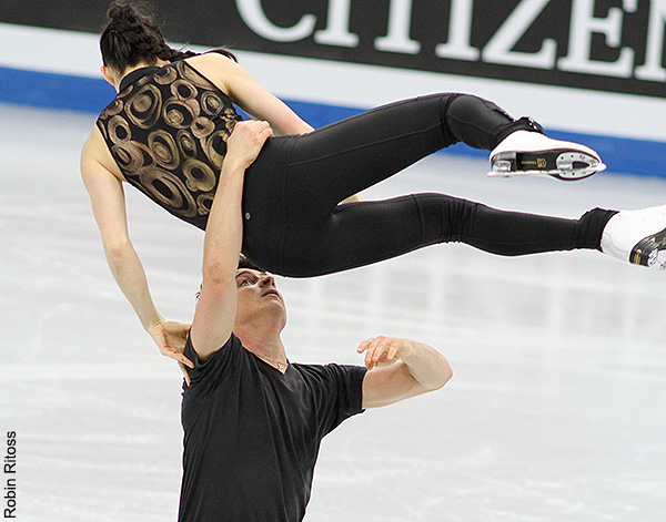 Tessa Virtue mid-air