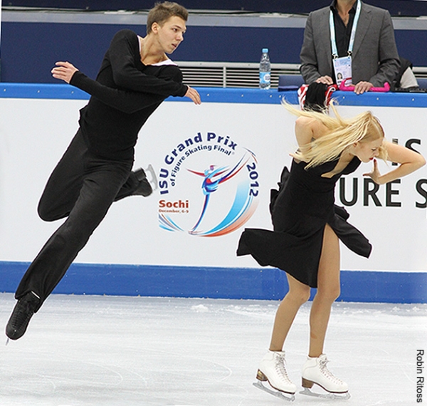 Dmitri Soloviev mid-jump