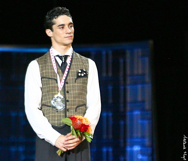Javier Fernandez Listens to his National Anthem