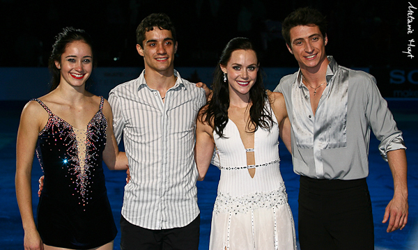 (L-R) Gold Medalists Osmond (CAN), Javier Fernandez (ESP), Tessa Virtue & Scott Moir (CAN)