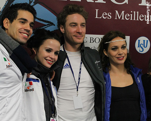 Luca LaNotte, Anna Cappellini, Fabian Bourzat and Nathalie Pechalat