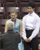 Madeline Edwards & ZhaoKai Pang receive the gold medals