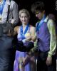 Alexa Linden & Tyler Miller receive the bronze medals
