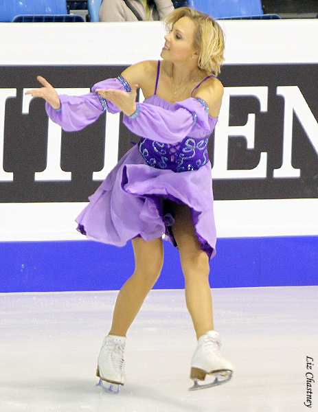 Lesia Valadzenkava without skateless Vitali Vakunov (BLR)