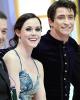 Tessa Virtue & Scott Moir with coaches Oleg Epstein & Marina Zoueva