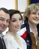 Meryl Davis & Charlie White with coaches Oleg Epstein & Marina Zoueva