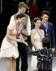 Alexandra Aldridge & Daniel Eaton accept the championship trophy