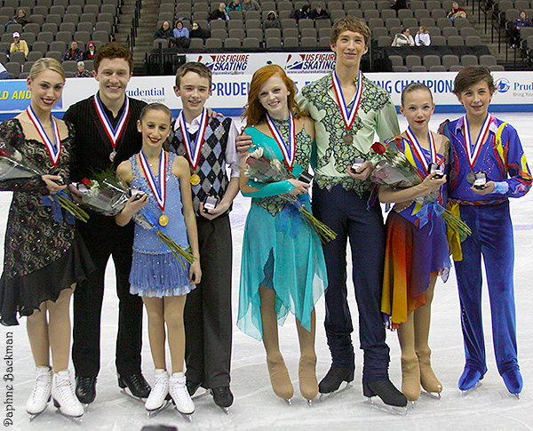 The 2013 U.S. Championships Novice Ice Dance Medalists