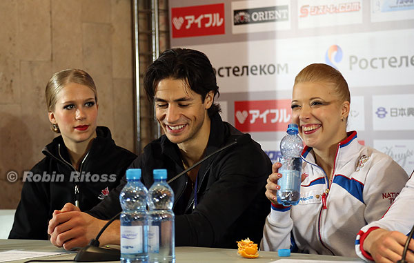 Kaitlyn Weaver & Andrew Poje (CAN), Ekaterina Bobrova (RUS)