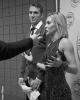Isabella Tobias & Deividas Stagniunas (LTU) in the mixed zone after dance practice