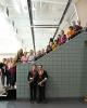 Joshua Farris (USA) & Stephen Carriere (USA) with autograph seekers after the men's medal ceremony