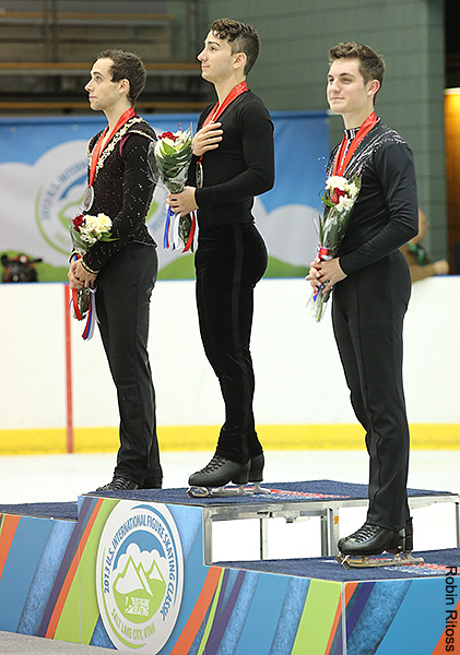 The 2013 U.S. International Figure Skating Classic Men's Podium