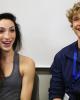 Meryl Davis & Charlie White (USA) after the Short Dance