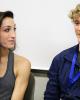 Meryl Davis & Charlie White (USA) after the Short Dance