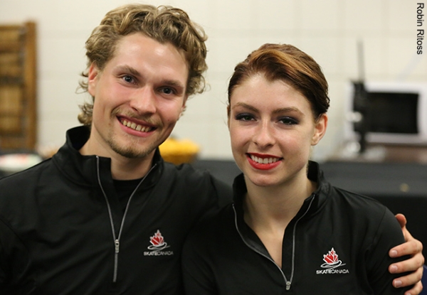 Nicole Orford & Thomas Williams (CAN) after the Short Dance