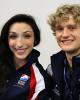 Meryl Davis & Charlie White (USA) after the Short Dance