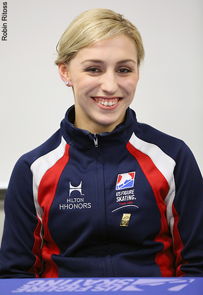 Courtney Hicks (USA) after the Free Skate