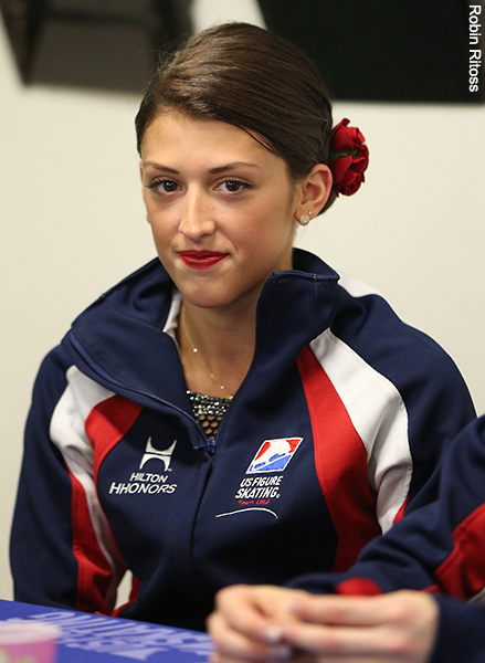 Samantha Cesario (USA) after the Free Skate