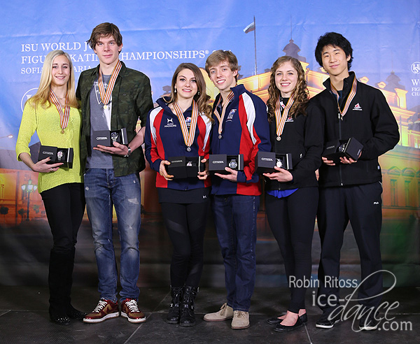 Yanovskaya & Mozgov (RUS), Hawayek & Baker (USA), and Edwards & Pang (CAN)