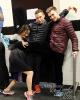 Madison Chock, Adam Rippon and Douglas Razzano