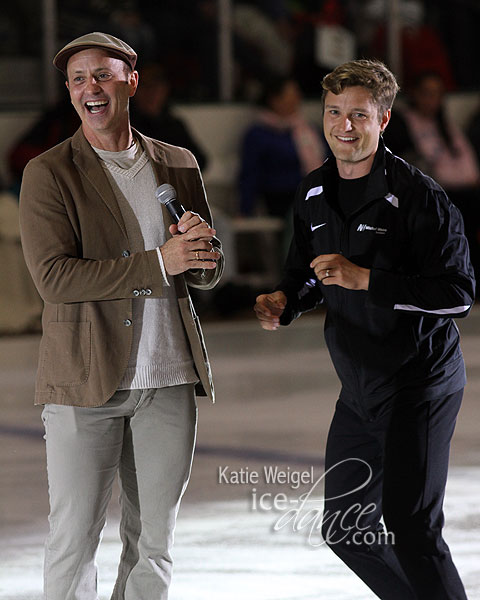 Charlie White with Brian Boitano