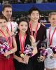 Bobrova & Soloviev (RUS) - silver; Shibutani & Shibutani (USA) - gold; Hubbell & Donohue (USA) - bronze