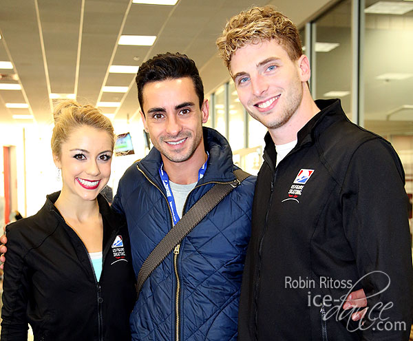 Danielle Thomas & Daniel Eaton (USA) with Coach Massimo Scali