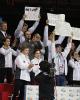 Men's Group 2 - Michal Brezina receives cheers from his team mates