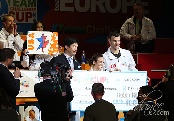 Duhamel & Radford receive their check