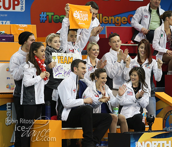 Duhamel & Radford wait for their scores