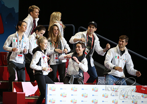 Team Europe is dancing