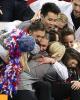 Team North America hug