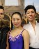 Rikako Fukase & Aru Tateno (JPN) with coaches Romain Haguenauer & Pascal Denis