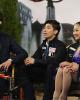 Rikako Fukase & Aru Tateno (JPN) with coaches Romain Haguenauer & Pascal Denis