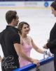 Natalia Kaliszek & Maksym Spodyriev (POL) with coach Sylwia Nowak-Trębacka